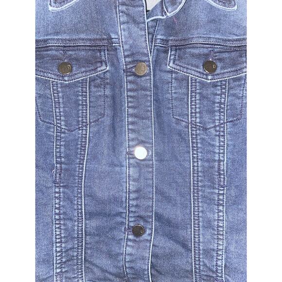 New York & Company Jacket Women Blue Denim Small Casual Workplace - Picture 5 of 7